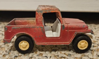 Camión Jeep Tootsie Toy rojo vintage - metal/plástico Foto 1 de 4