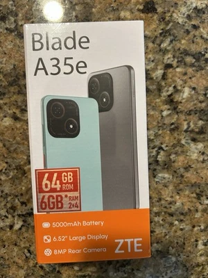 SMARTPHONE ZTE BLADE A35E 2+4GB RAM + 64GB ROM 6.52" 5000mAh SILVER GRAY ITALIA - Immagine 1 di 3