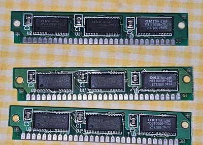 3 Sticks OKI M5110008-70J SIMM RAM - Image 1 of 4