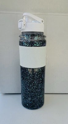 Custom Glitter Water Bottle, BPA Free, 32oz With Locking Lid - Image 1 of 4