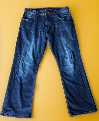 Crosshatch - Forward Thinking - Mens 36” W 29.5” L- Dark Blue Denim Jeans 36” - Image 1 of 4