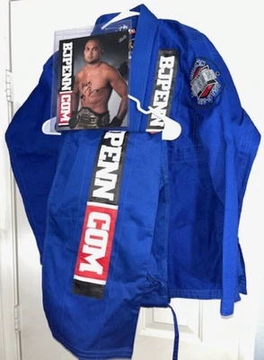 BJ PENN FUJI Jiu Jitsu Kimono Fitness y Centro de Entrenamiento MMA y Foto Firmada Foto 1 de 4