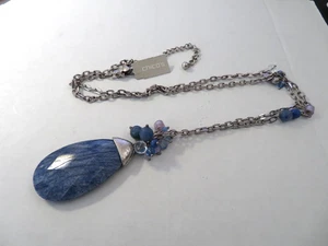 CHICOS "AQUA" NECKLACE 32" - Picture 1 of 4