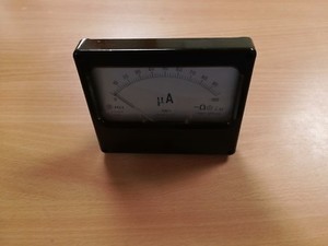 Vintage Tube tester Ammeter M24, Vintage microammeter M24