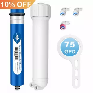 Kit alloggiamento collegamento rapido filtro acqua sistema osmosi inversa membrana 75 GPD RO - Foto 1 di 20