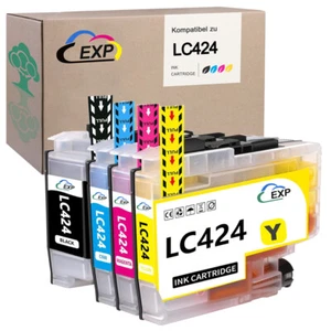 XL Druckerpatronen kompatibel zu Brother LC-424 DCP-J1200W J1200WE Set Multipack - Bild 1 von 4