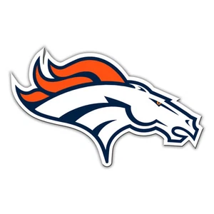 NFL Denver Broncos 12 inch Auto Magnet Die-Cut Right Facing Logo by Fremont Die - Picture 1 of 2