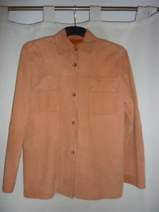 Lederhemd Lederjacke Damen Boho Cognac Gr. 36 -38 weiches Leder guter Zustand - Bild 1 von 5