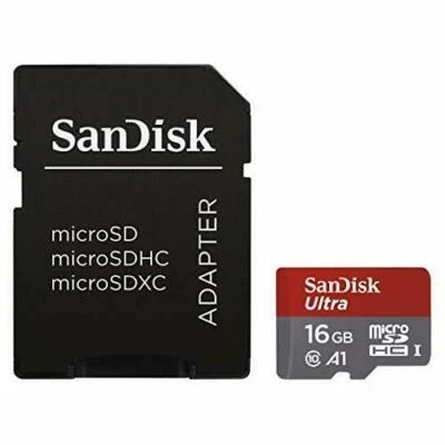 Micro SD 16GB SanDisk Ultra A1 Memoria MicroSD Memory Card 16 GB + adattatore - Immagine 1 di 3