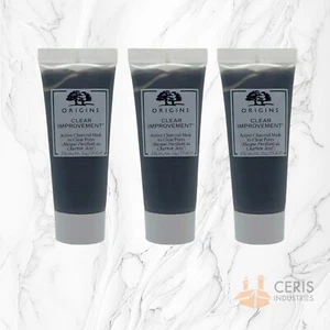 3x ORIGINS Clear Improvement Active Charcoal Mask 0.5 oz / 15 ml - Picture 1 of 1