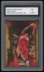 LEBRON JAMES 2003-04 OBERDECK #65 1. STKLASSE 9 ROOKIE KARTEN LAKERS/CAVALIERS - Bild 1 von 1