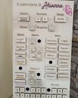 Calendario Montessori Bambino realizzato completamente in Legno Personalizzabile