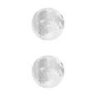  Set of 2 Kreis Aufkleber Leuchtende Kinderzimmerdekoration Mond