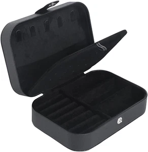 Travel Jewelry Box, Small Jewelry Organizer Boxes for Women Girls, 2 Layer Trave - Picture 1 of 12