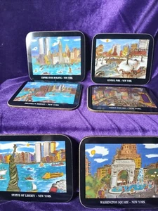 Juego de 6 posavasos de corcho New York - Imagen 1 de 8