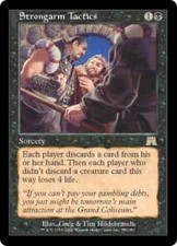 Magic the Gathering MtG Onslaught Rare Foil Strongarm Tactics #173