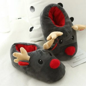 Cute and funny plush cotton slippers - Picture 1 of 5