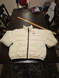 Down Below Style Men's Duck Down Reversible Jacket White/Black Size XL - Bild 1 von 18