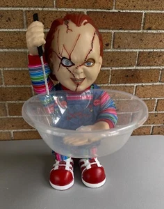 Spirit Chucky Greeter Halloween Decor Candy Bowl 19” Childs play bride of chucky - Picture 1 of 7