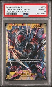 2023 One Piece JPN OP03-Pillars of Strength #123 Charlotte Katakuri PSA 10 - Imagen 1 de 2