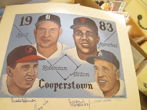 1983 Cooperstown Brooks Robinson, George Kell 16x20 Autograph COA # up to 750 - Picture 1 of 7