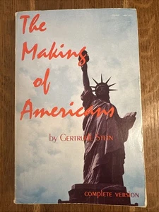 The Making of Americans by Gertrude Stein 1972 US Something Else PB Vintage VGC - Picture 1 of 8