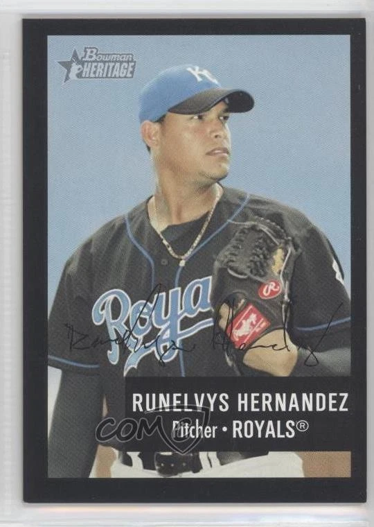 2003 Bowman Heritage Black Facsimile Signature Runelvys Hernandez #101 - Image 1 of 2