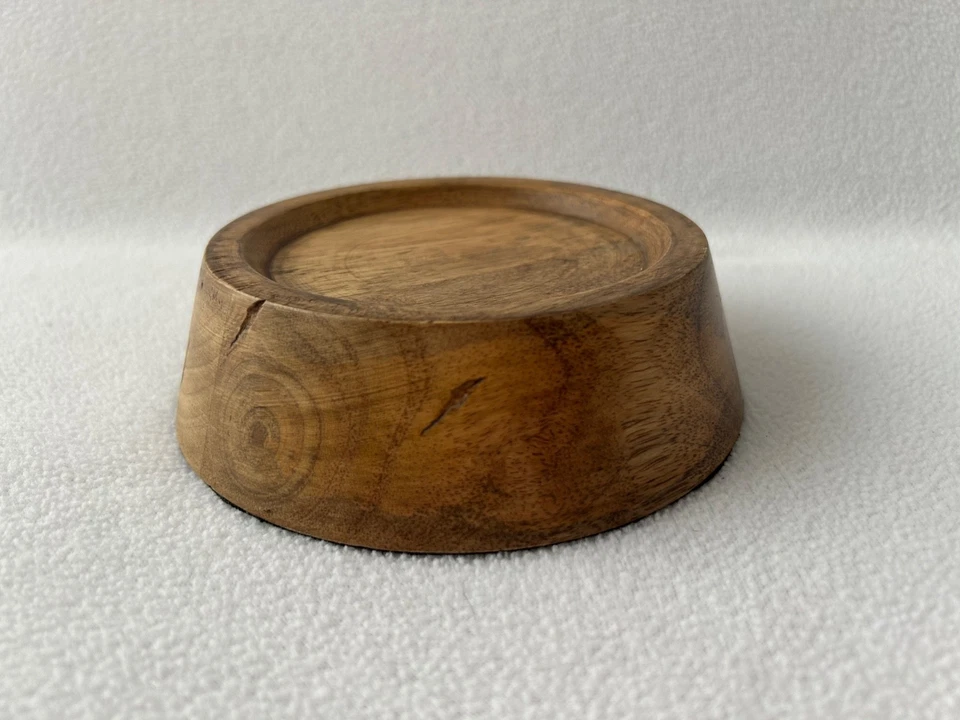 Candelabro de madera Pottery Barn para vela de pilar o tarro Foto 1 de 3