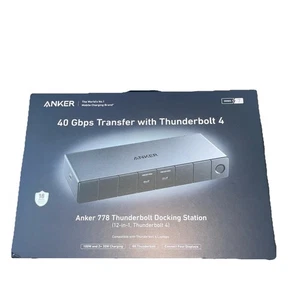 Anker 778 Thunderbolt 4 12in1 Dockingstation 40Gbps 100W Lade Laptop - Bild 1 von 2