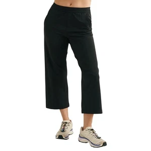 NWT Outdoor Voices Women's Size XXXL Black RecTrek Cropped Wide Leg Pant - Picture 1 of 9