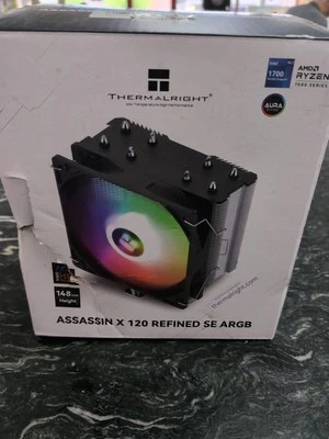 Ventilador de refrigeração Thermalright Assassin X 120 refinado SE ARGB Ryzen  - Imagem 1 de 4