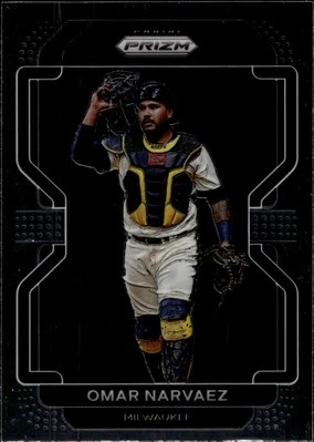 2022 Panini Prizm #217 Omar Narvaez Milwaukee Brewers - Image 1 of 2