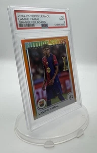 2024-25 Topps UEFA CC #27 - Lamine Yamal Orange Foilboard /25, PSA 9, ¡POP 2!! - Imagen 1 de 7