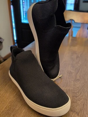 Rothy's The Chelsea Boot Para Mujer Talla 7.5 Negro Pull On Botines Zapatos Tenis  Foto 1 de 4