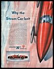 1946 Stanley Steamer Ormand Beach Florida Fl 127 Mph Record Conoco Motor Oil Ad