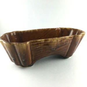 Vintage Planter USA 413 10 Brown Drip Glaze Mid Century Modern Planter - Picture 1 of 7
