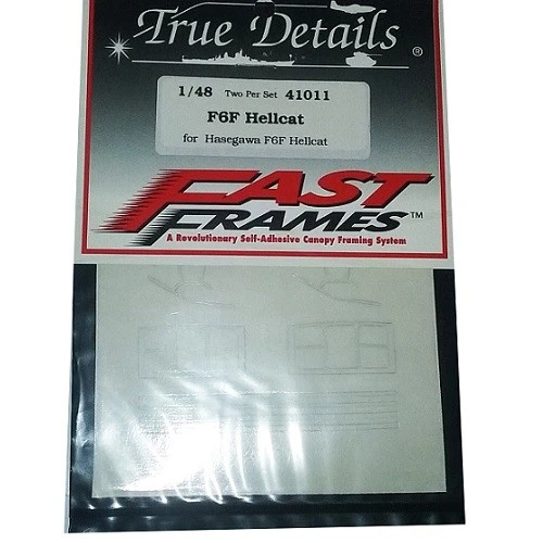 DECALCOMANIE DECALS FAST FRAMES F6F HELLCAT HASEGAWA 1/48 TRUE DETAILS 41011 - Immagine 1 di 1