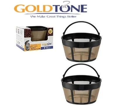 (2) GoldTone Reusable Basket Coffee Filters for ALL Hamilton Beach Coffee Makers - Image 1 of 4