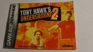 Tony Hawk Underground 2 Nintendo GameBoy Advance Instruction Booklet Manual Only - Picture 1 of 2