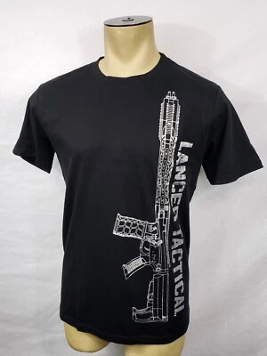 NWT Mens Lancer Tactical M4 Rifle black airsoft gun t-shirt Medium - Image 1 of 4