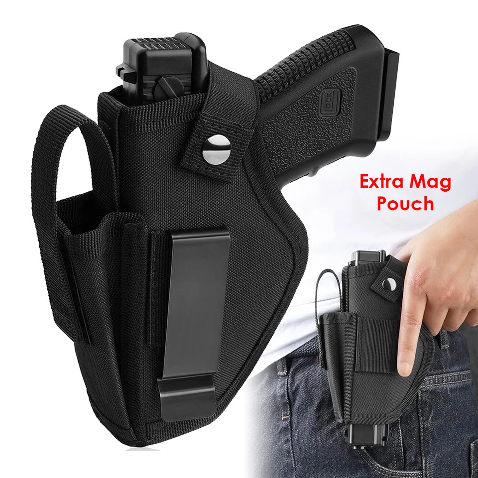 Concealed Carry Gun Holster Tactical Left/Right Hand Pistol IWB OWB Universal - Image 1 of 4