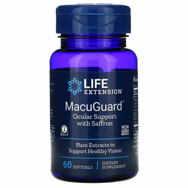 Life Extension Macuguard Ocular Support with Saffron 60 Sgels - Image 1 of 1
