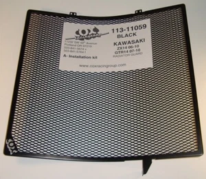 Parrilla de radiador/protector negro 113-11064 ZX14/Concours 14 Racing 2006-2025 - Imagen 1 de 1