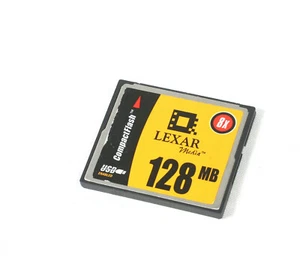 Lexar Media 128MB CF Compac tFlash Memory Card 8x - Picture 1 of 3