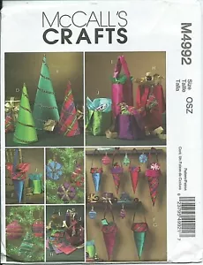 M 4992 sewing pattern HOLIDAY GIFTS & DECOR sew Ornaments Tree Cone Bag Coasters - Picture 1 of 1