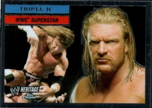 Tarjeta de lucha libre Topps Heritage 2006 cromada WWE #28 Triple H - Imagen 1 de 2