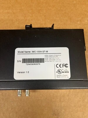 Convertidor de medios industriales Optolinx IMC-100A-ST-M-T Foto 1 de 4