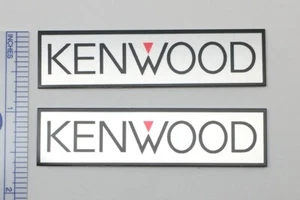 Kenwood Badge Logo Emblem Pair - Use on Speakers, Amps, Turntables, etc - Picture 1 of 6