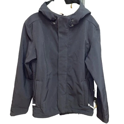 Chaqueta para hombre Bonfire Snowboarding Company negra capucha cremallera completa talla XS Foto 1 de 4