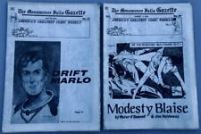 MENOMONEE FALLS GAZETTE Nr. 32 Tarzan/Manning & Nr. 34 Modesty Blaise/Holdaway '72